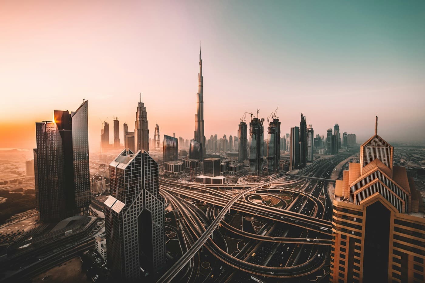 Dubai Marina skyline at night — CoreSpaces real estate advisory